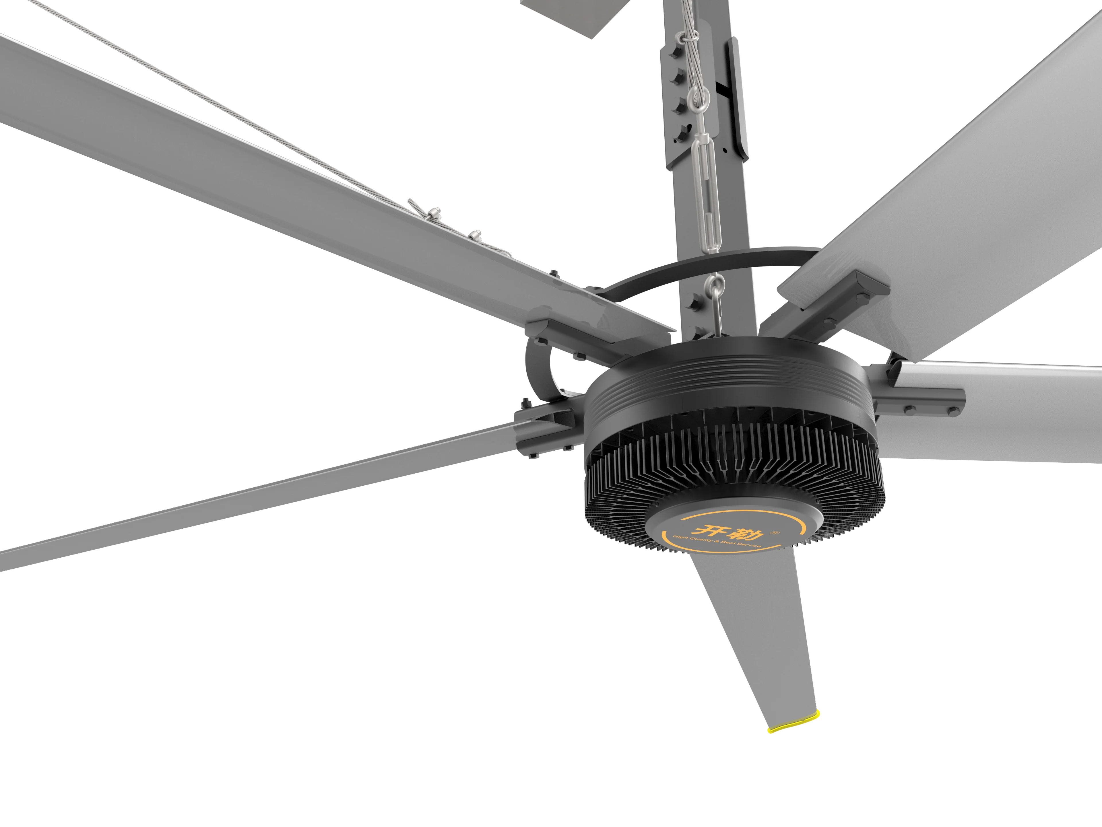 7.3M large industrial fan PMSM motor  big fan ventilation