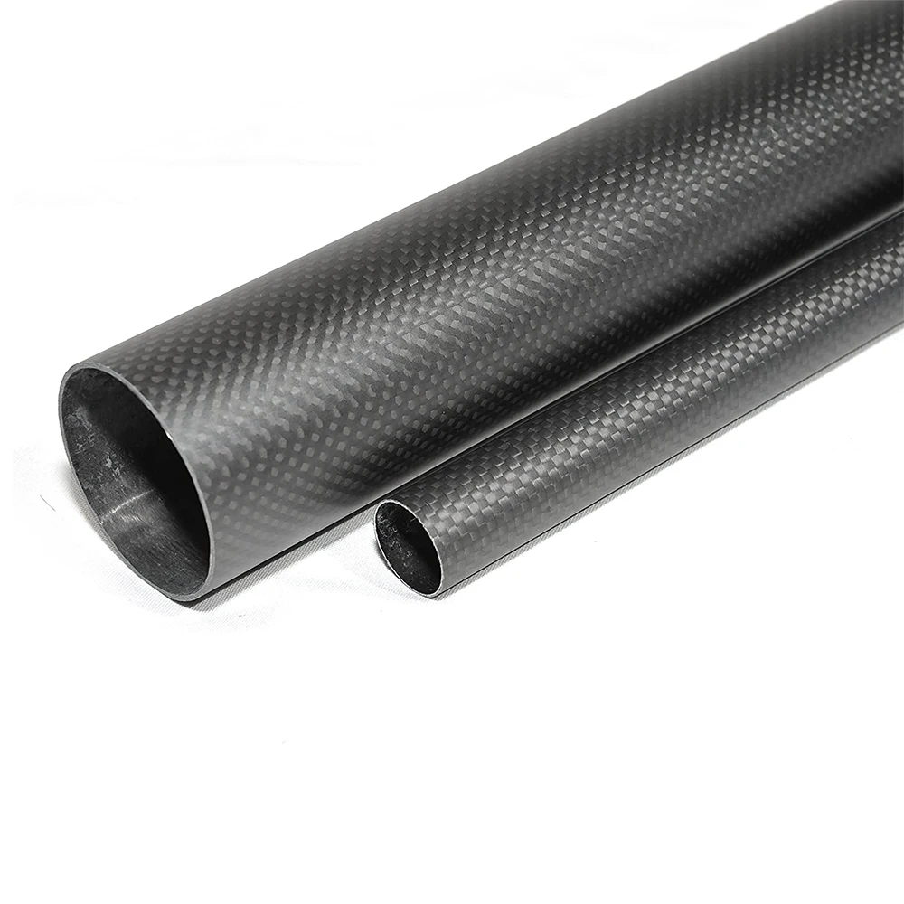Wholesale 3k Twill Glossy Carbon Tube Large Diameter Carbon Fiber Pipe