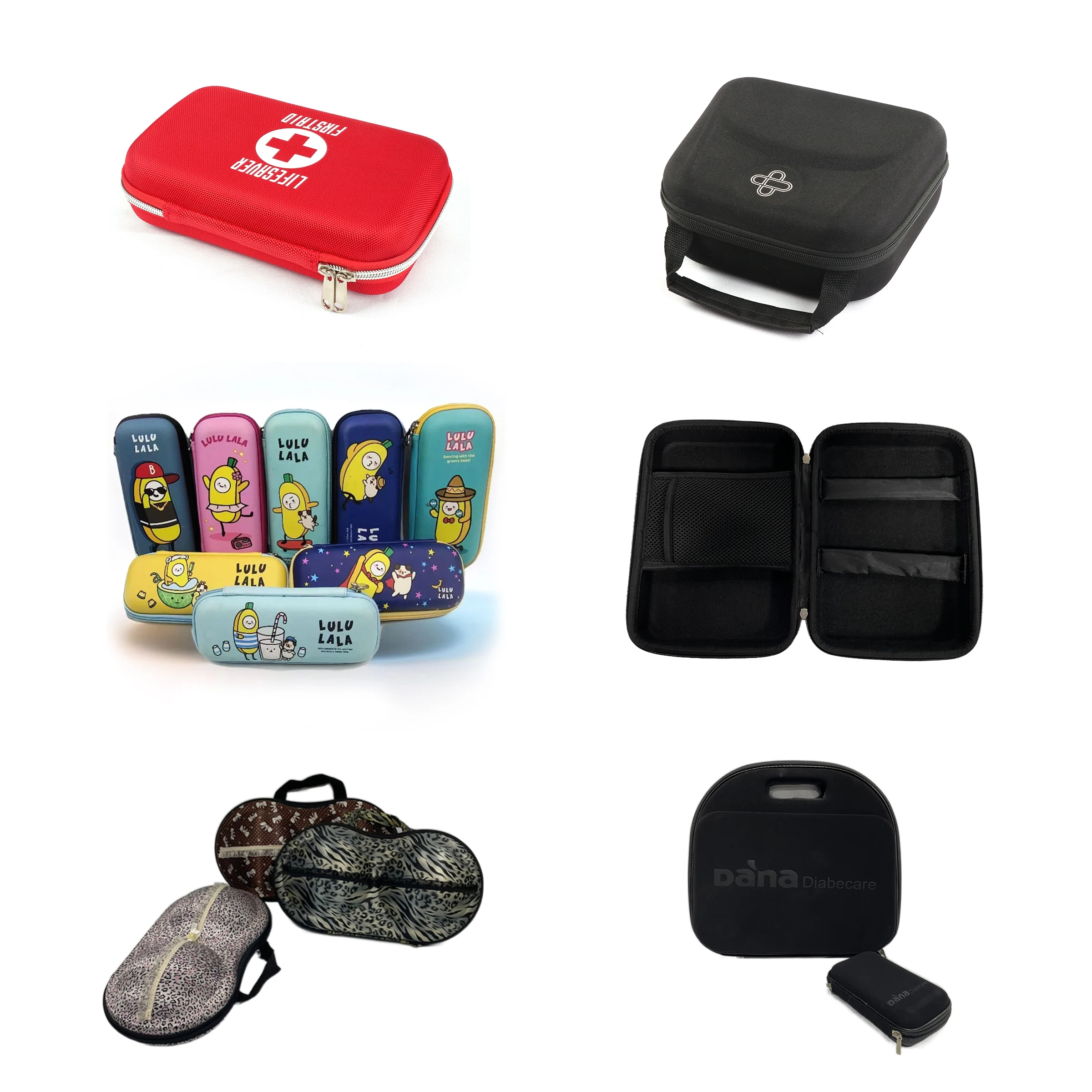 Manufacturers Custom Hard Shell Eva With Foam Insert Zipper Tool Carry Case For Medical Equipment,Custom Printed Empty Box Case