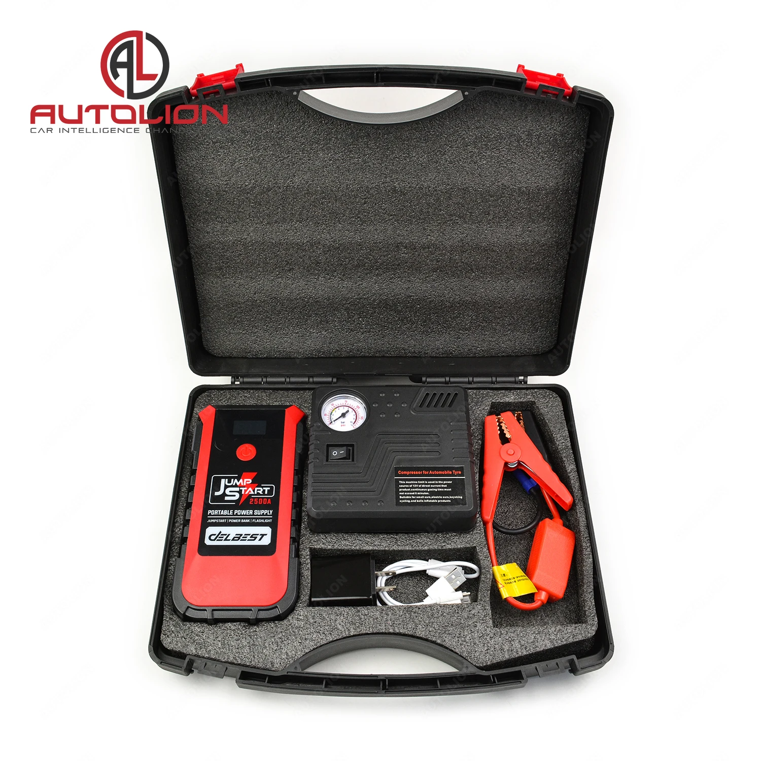 DELBEST Hot Product Battery capacity 16800mAh With 12V Car Jump Starter Tool Set Suitable for Use in Low Temperature Environment
