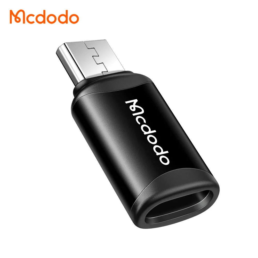 Mcdodo Fast Charging 3Amp 2 IN 1 Mini USB Adapter for Old Android Devices 480Mbps Data Transfer Lighting to Micro USB Connector