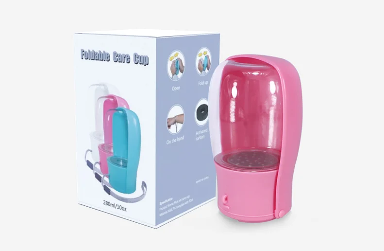 Foldable Pet Rounded Stocked Green Pink Low Price Portable Dog Water Bottle Sustainable Plastic White Dog Water Bottle