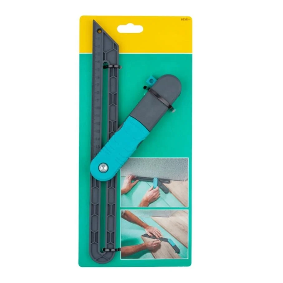  Angle Measurement Tool for Woodworking Ruler with Lock Protractor Guide