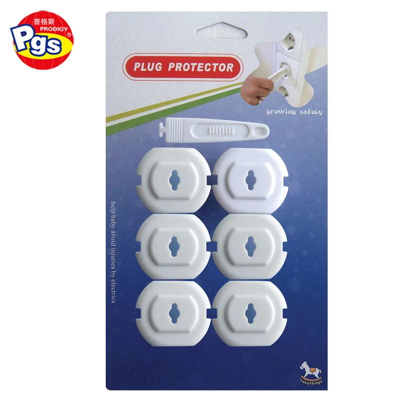 New Design Child Safety Led Outlet Electric Plug Socket Cover Standard Outlet Covers With key