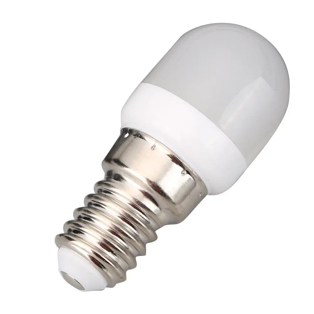 2W 220V E14 small screw base milk white cover LED mini refrigerator light bulb T22 LED Fridge indicator energy-saving corn bulb