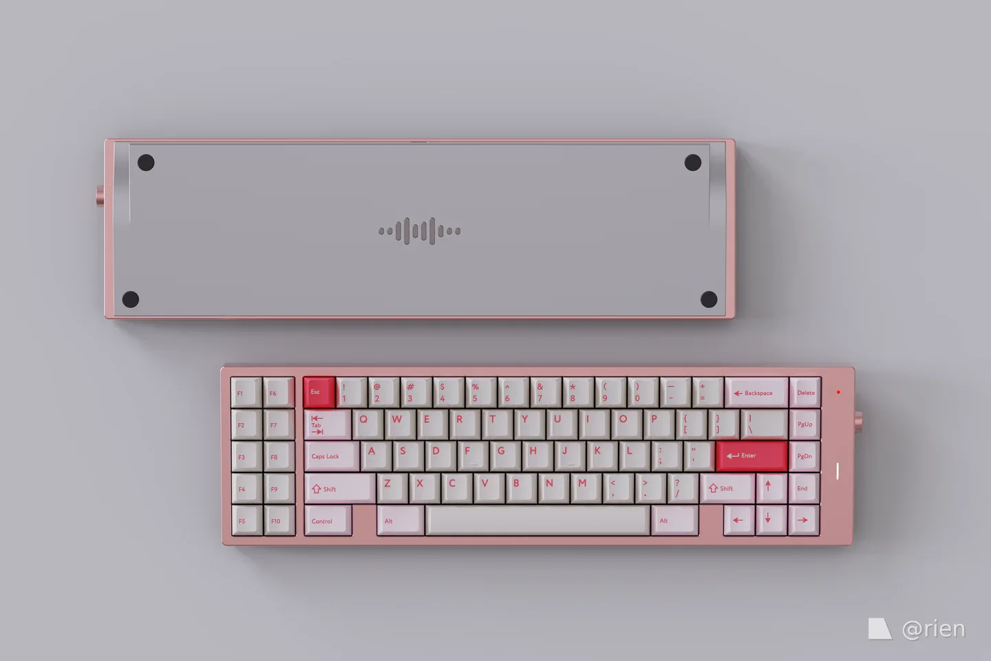 custom anodized multicolor premium CNC mechanical keyboard base aluminum cnc keyboards case supplier