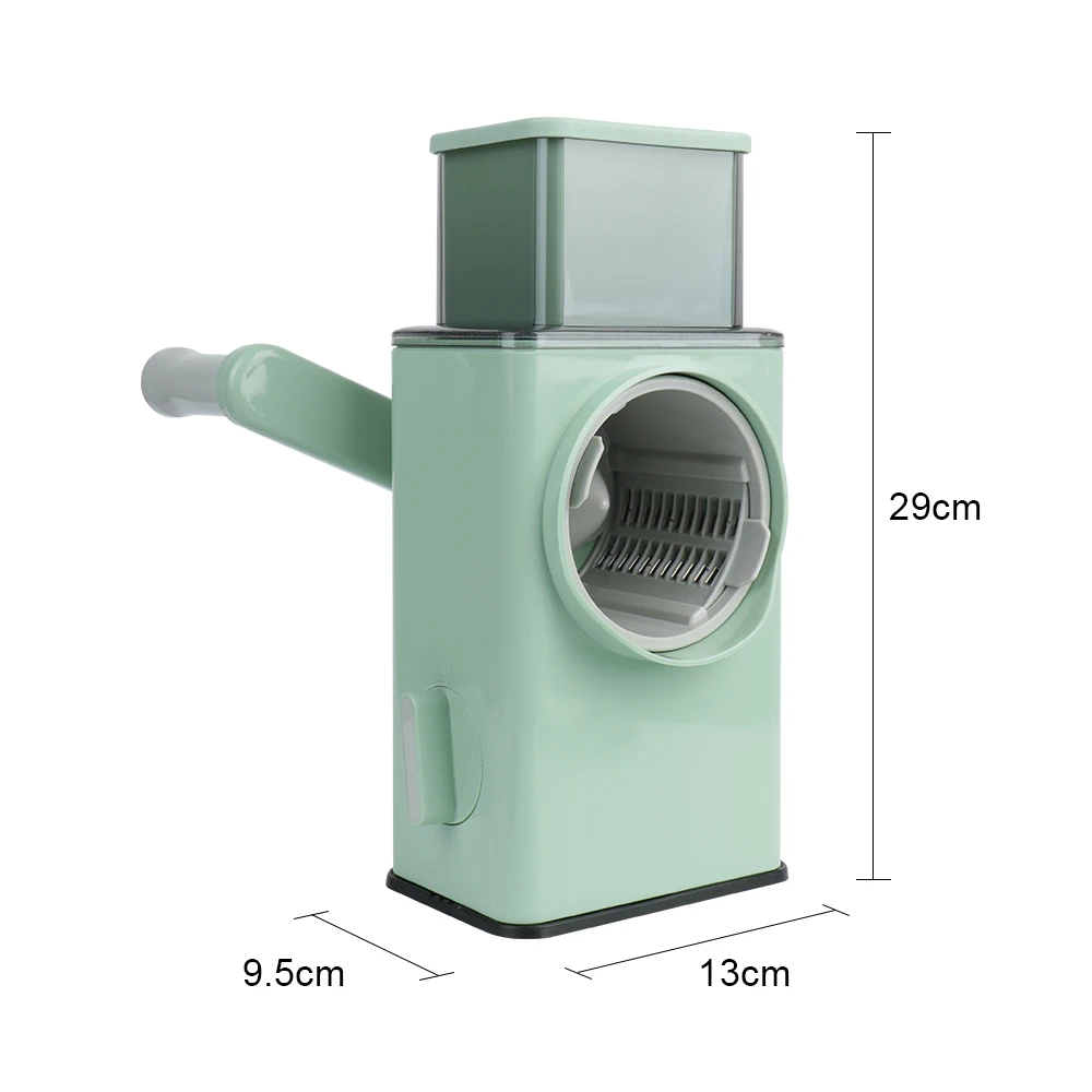 Kitchen 3 in 1 Manual Rotary Cheese Grater With Handle, Kitchen Vegetable Slicer, Chopper, Grinder, Rotary Slicer for Easy Clean