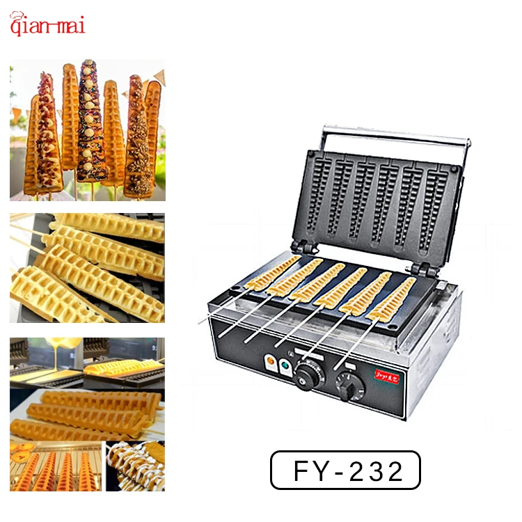 Best sellers Snack Food Machine Equipment circles Waffle Maker pine tree Commercial Waffle Maker stainless steel Machine