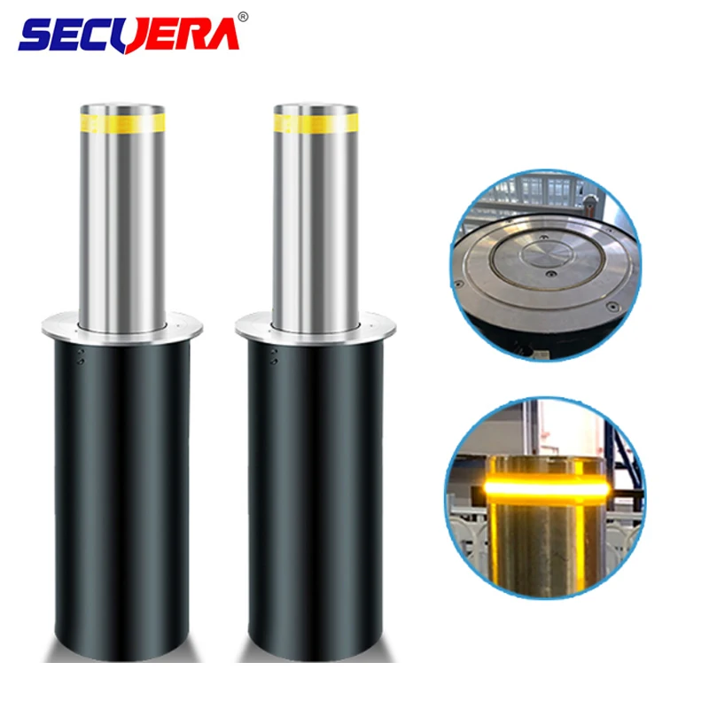 2024 Hydraulic Automatic Rising Bollards Security Bollards 168mm Road Traffic Automatic Lifting Roadblock