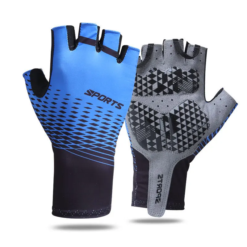 Breathable Sports half Finger gloves  no slip Touchscreen Motorbike Gloves for Man cycle Racing Gloves Custom Summer