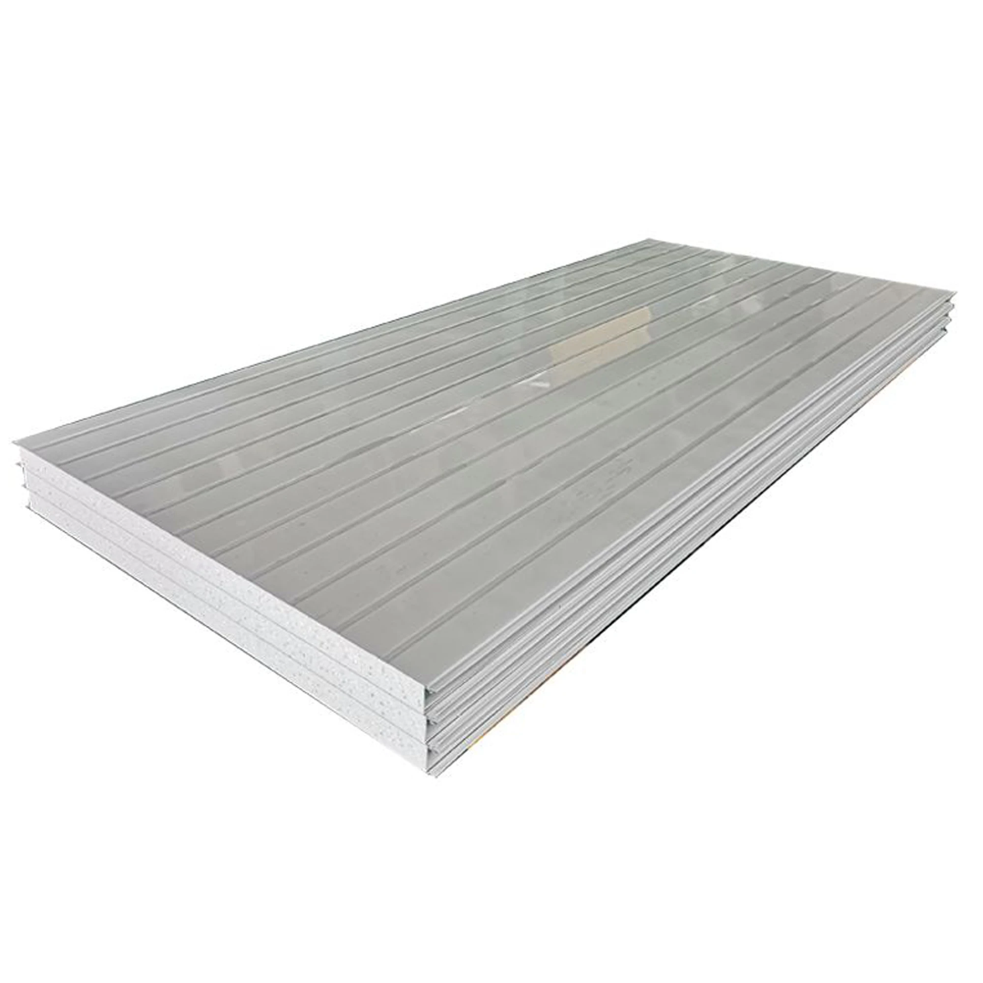 50mm 100mm 150mm Insulated Fireproof Eps Sandwich Panel Rock Wool PU Steel Roofing Walling Panels Factory Price