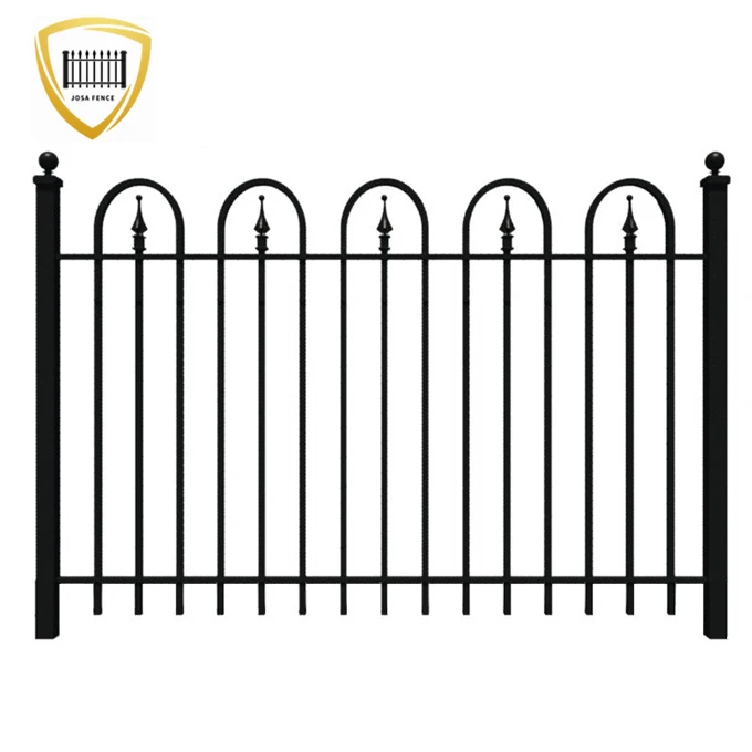 Hot Sale Waterproof  steel fence 6 ft  fancy china stainless steel fence  steel outdoor fence panel