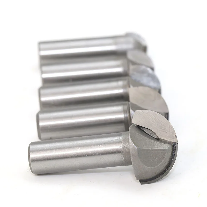 6.35mm 12.7mm CNC tools solid carbide round nose Bits Round Nose Cove Core Box Router Bit Shaker Cutter Tools