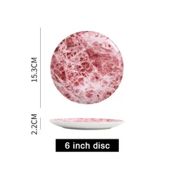 Royal Design Fine Bone China Appetizer Porcelain Plates Sets For Hotel