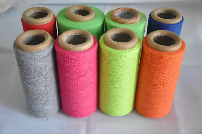 Factory Wholesale Sock Recycled Cotton Yarn High Quality Cotton Dyed Blended Knitting Yarns For Weaving