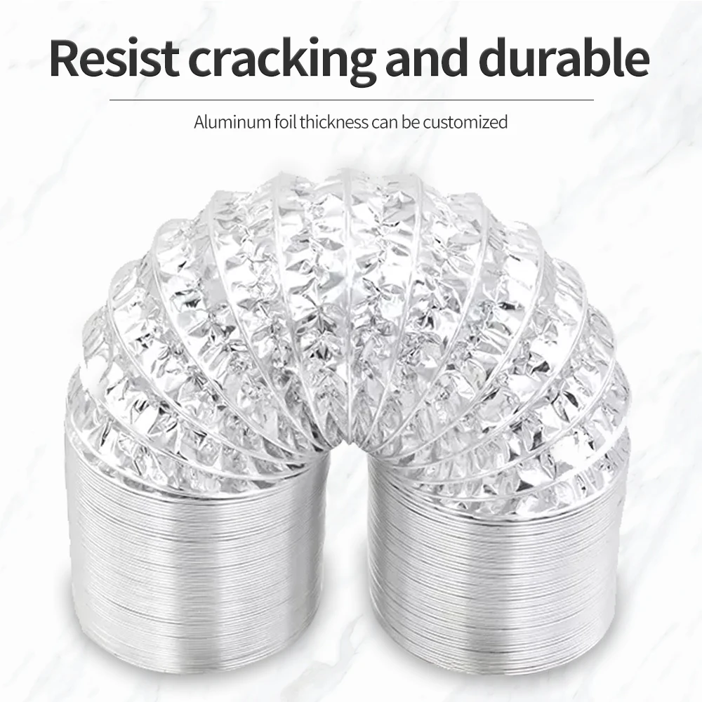 HVAC ventilation silver air aluminum flexible air ducting