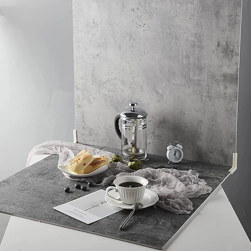 60cm  Photo Backdrop Board for Flat Lay or Food Photography Background, Durable Waterproof Realistic Photo Background