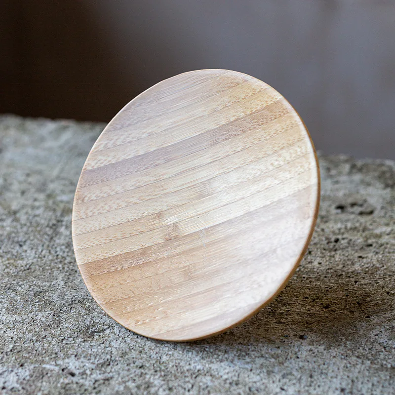 Creative Ceramic High-foot Base Bamboo Fruit Plate Refreshment Plate Dried Fruit Plate Snack Placement Creative Fruit Tray