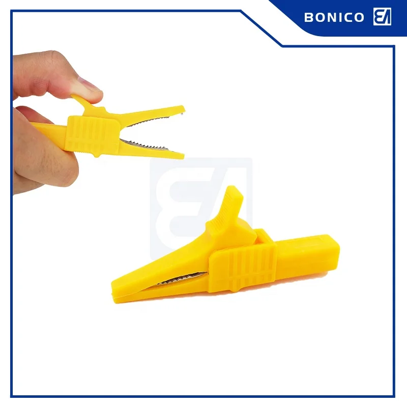 32A 84MM Nickel Plated Brass Nylon Material PVC Insulated Test Dolphin Clip