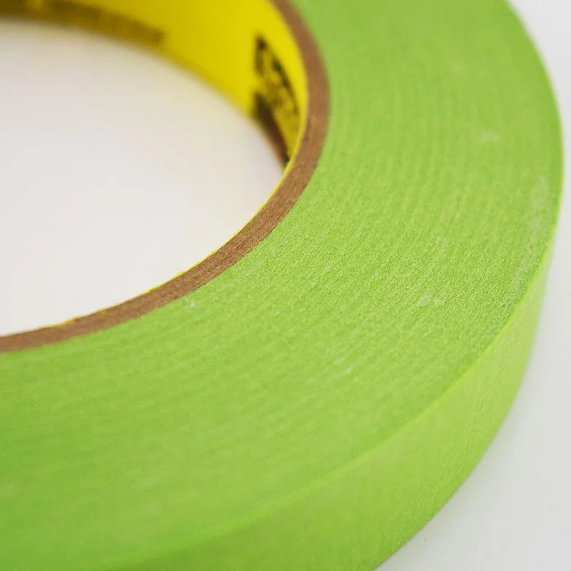 Hot selling products High Temperature Crepe Paper 3M 233+  Automotive Painting Use Green Masking Tape