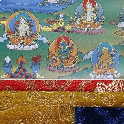 
The Tibetan Buddha pattern 21tara Thangka 