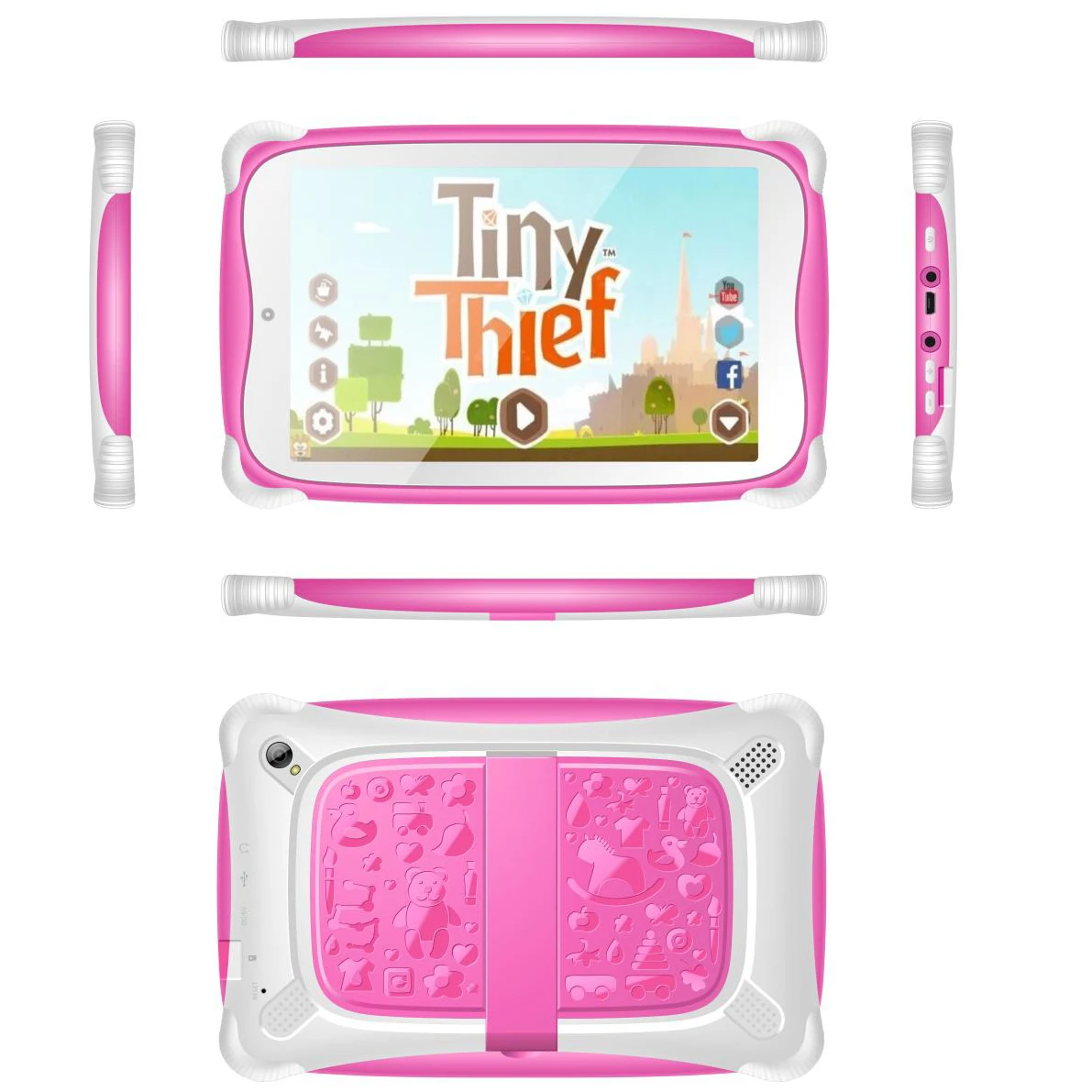 Custom Education Kids Online Learning And Gaming Android 10.0Go Hd Display Quad Core Dual Camera Wifi Children Tablet Pc