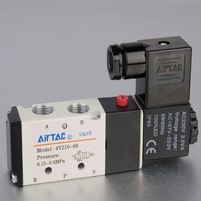  Airtac 4V series 4V100/4V200/4V300/4V400 5-port 2-position 3-position solenoid solonoid
