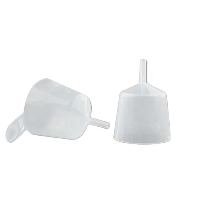 Мини цветная прозрачная химическая Автомобильная пластиковая воронка для масляного фильтра лабораторная использование PP маленькая пластиковая воронка с ручкой