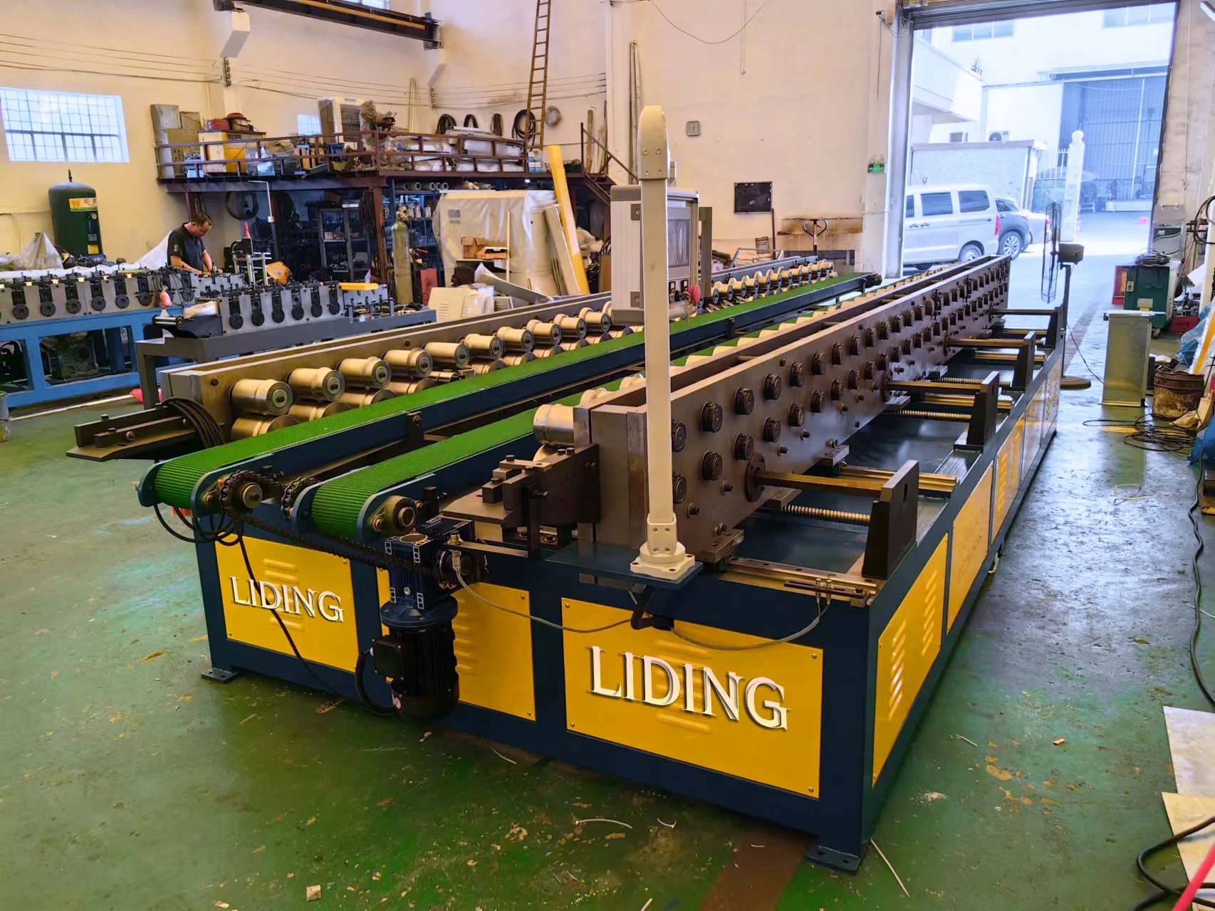 High quality Full Auto  air duct making line HVAC PDF profile air duct production line