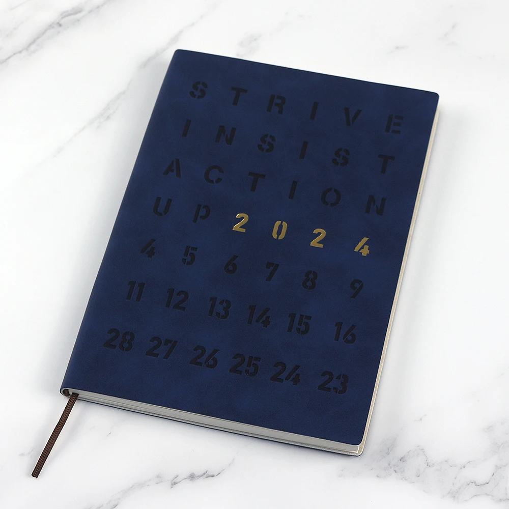 Custom Printed Paper Classic Design Business Top leather notebook journal exercise books for schools High Quality planner diary