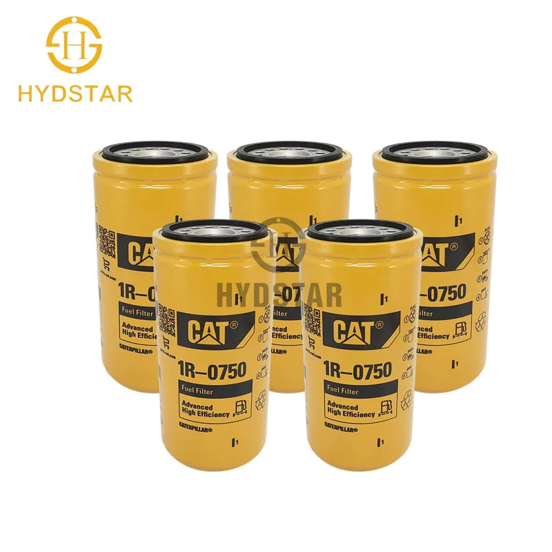 Favorable Price Diesel Fuel Filter Compatible With Caterpillar Cat 3304 3306 3406 3114 3116 Diesel Engine Fuel Filter 1R-0750