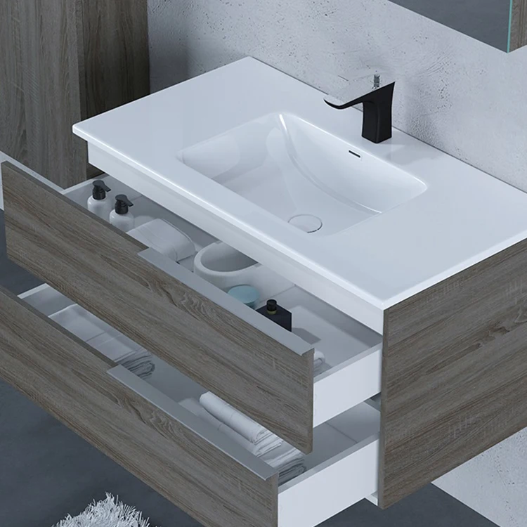 Wall Mounted Furniture Suit European Modern Vanity Bathroom Cabinet