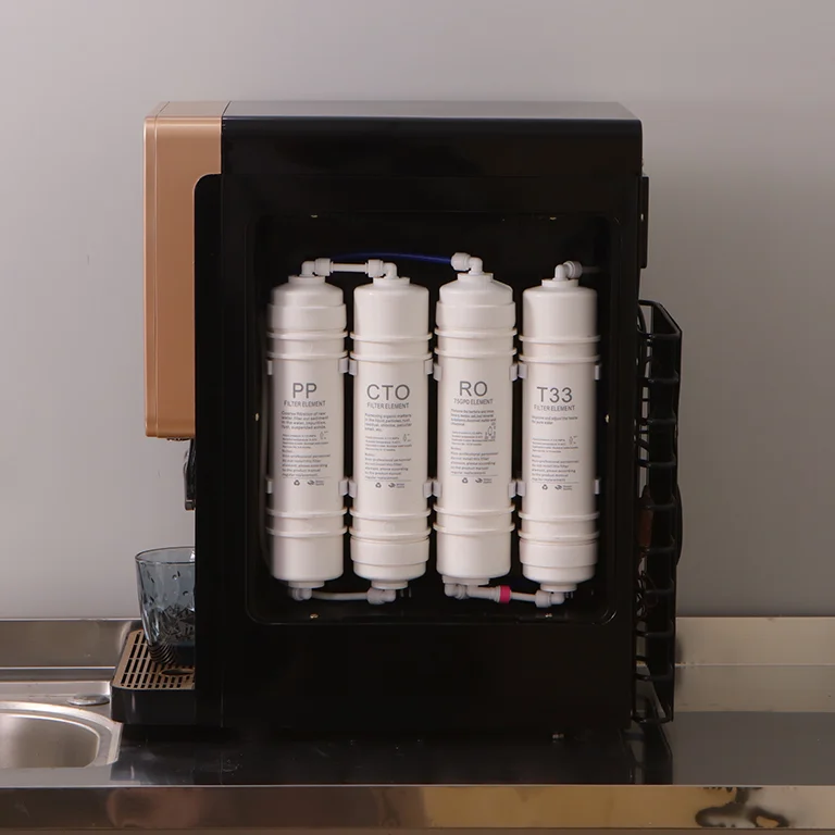 2024 New Design Countertop UF Water Purifier Machine Hot and Cold Water System with Activated Carbon Material