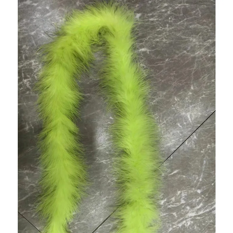Wholesale 2 Yards/pcs Rainbow Feather Boa Fluffy Turkey Feather Boa For DIY Craft Sewing Trim Home Wedding Party Decoration