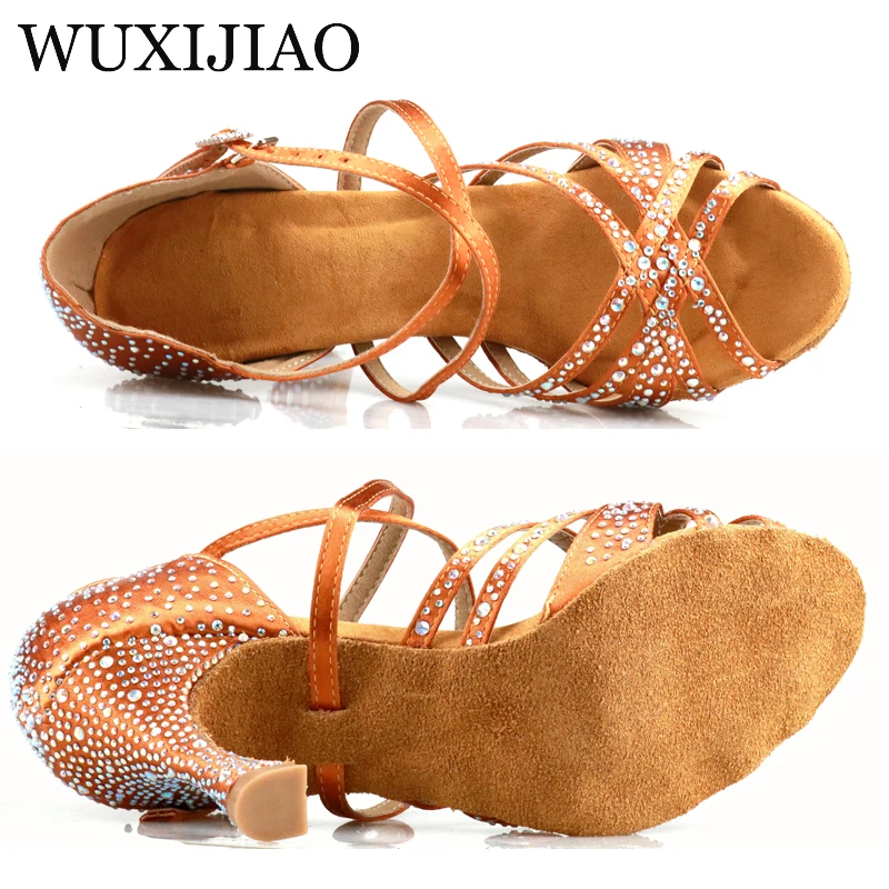 Party Shining Crystal Open Toe High Heels Latin Dancing Sandal Women Dance shoes