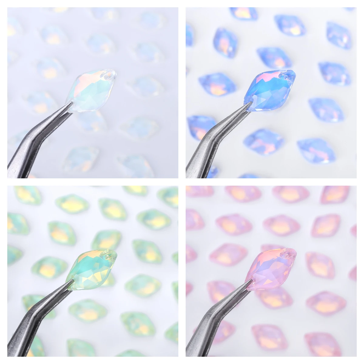 QIYI 2024 New Arrival Fashion Shimmer Grade 5A Tempera Mocha Lemon Fancy Sew-on Stone For Decoration Garments Wedding Dresses