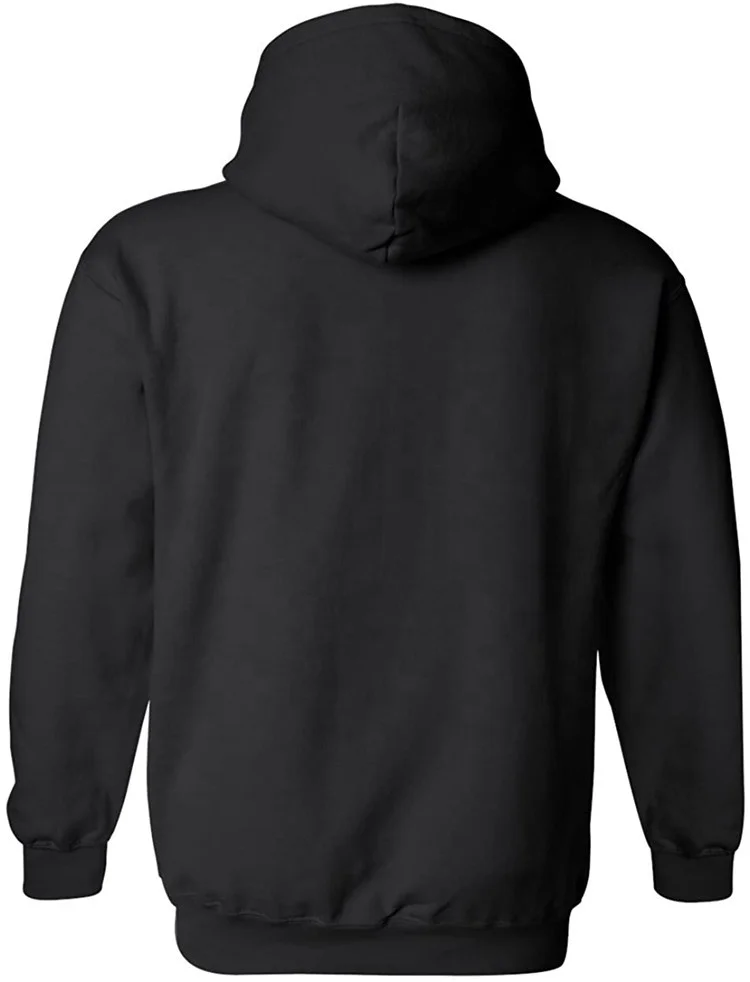 Byval custom logo embroidery drawstring cotton polyester hoody thick fleece heavyweight plain black hoodie sweatshirt for men
