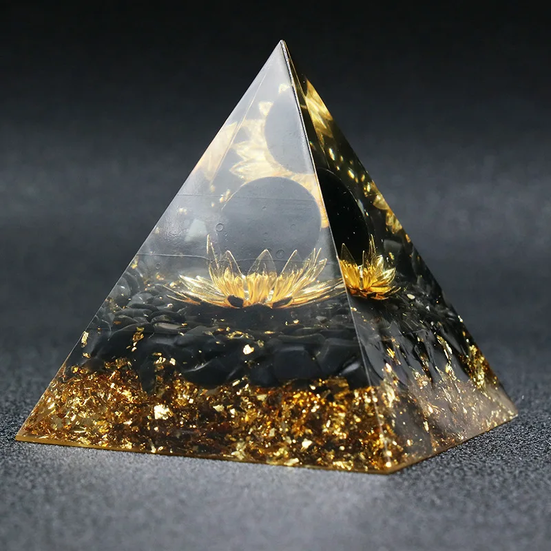 Wholesale natural healing energy crystal Pyramid Twelve Constellations gravel pyramid