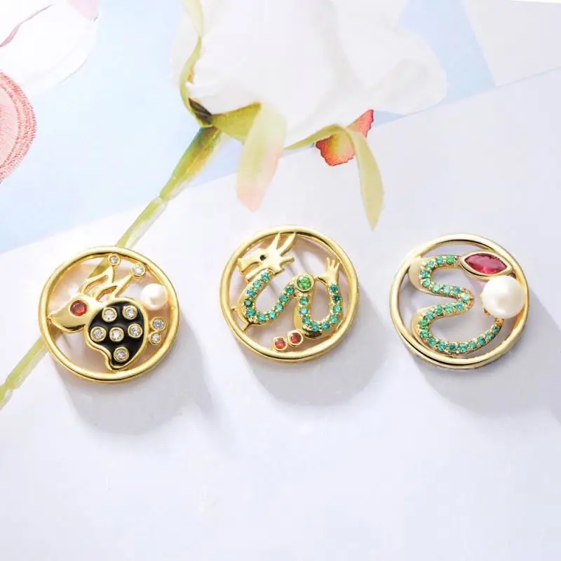 Peishang Factory Custom Custom-Made Hot Animal Zodiac Sign Dragon Horse Tiger Dog Asian Necklace