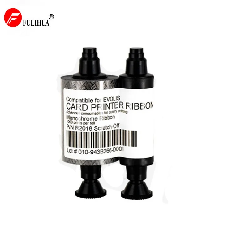 Совместимая монохромная лента R2018 для принтеров Evolis Pebble 4 Dualys 3 Quantum и 2.