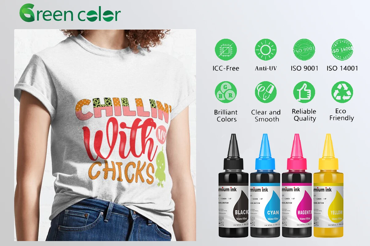 Ink sublimation 1L 1000ml refill dye sublimation c m k y white ink for epson mimaki ts55-1800 ts100-1600