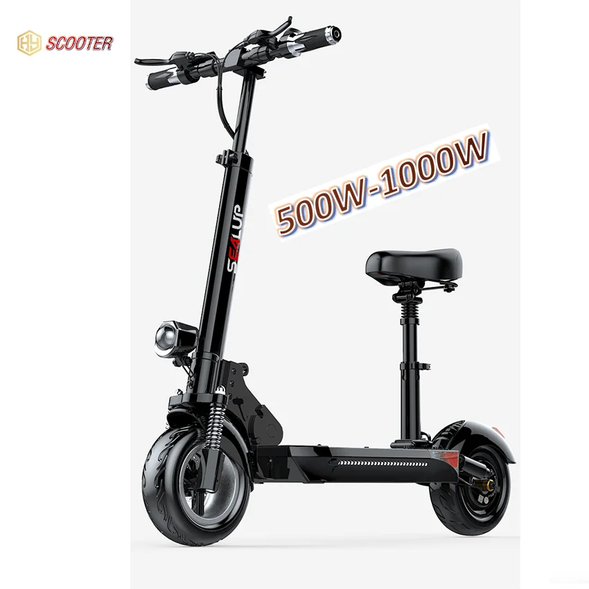 HX19 10inch 500W 1000W long distance hiboy skuter electric scooter led light
