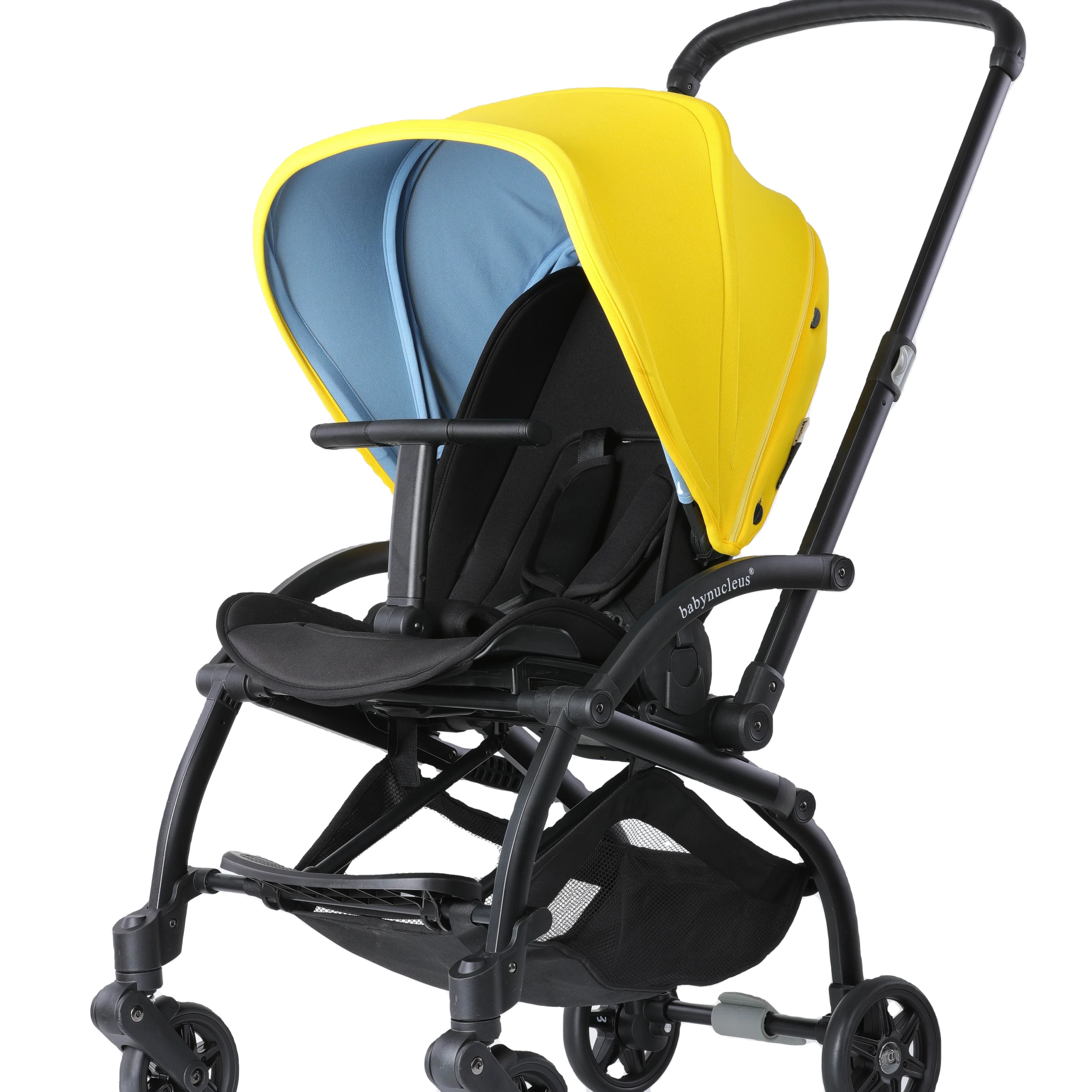 Hot-Selling New  Design 2- in 1 baby trolley two -way foldable  high quality travel baby stroller customized color