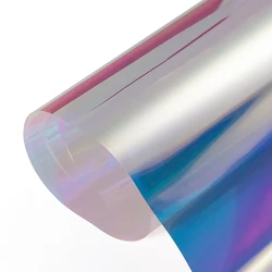 PET 30m Holographic clear window film iridescent window decoration glass iridescent Film