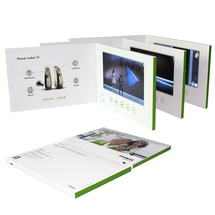 
5 inch TFT LCD color screen video greeting card LCD video brochure business card 