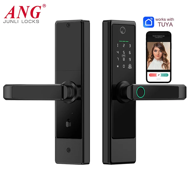 Fechadura Com Digital Door Bell Door Lock With Camera Smart Tuya Electronic Lock