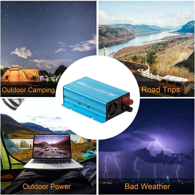 300 Вт мини инвертор с чистым синусом DC12V для AC220V инвертирующий усилитель мощности