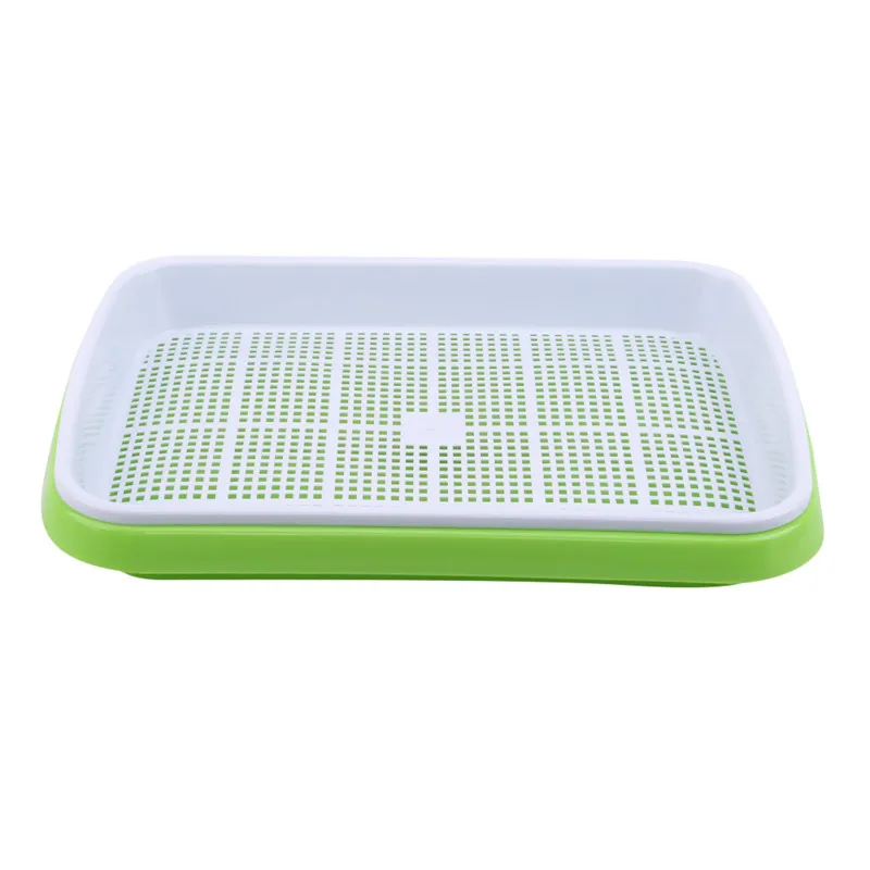 Water cultivation seedling plastic growth nursy Microgreen Planter soilless sprout dish tray with lid