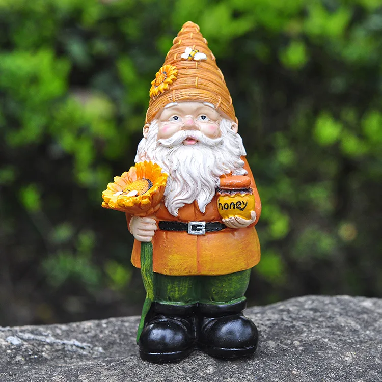 Bee Day Gift Gnomes Outdoor Gnome Ornament Resin Garden Gnome Figurines Wholesale