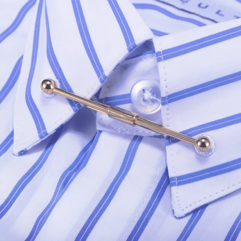 Застежка для воротника 56 мм Мужская классическая дизайнерская булавка для воротника аксессуары для рубашек латунь с толстым покрытием от производителя